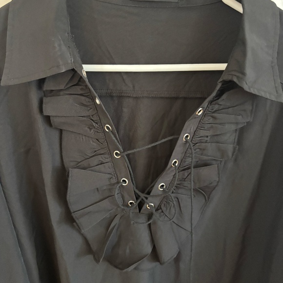 oversized lace up slowly blouse or dress depending on how u want to style - Picture 4 of 6